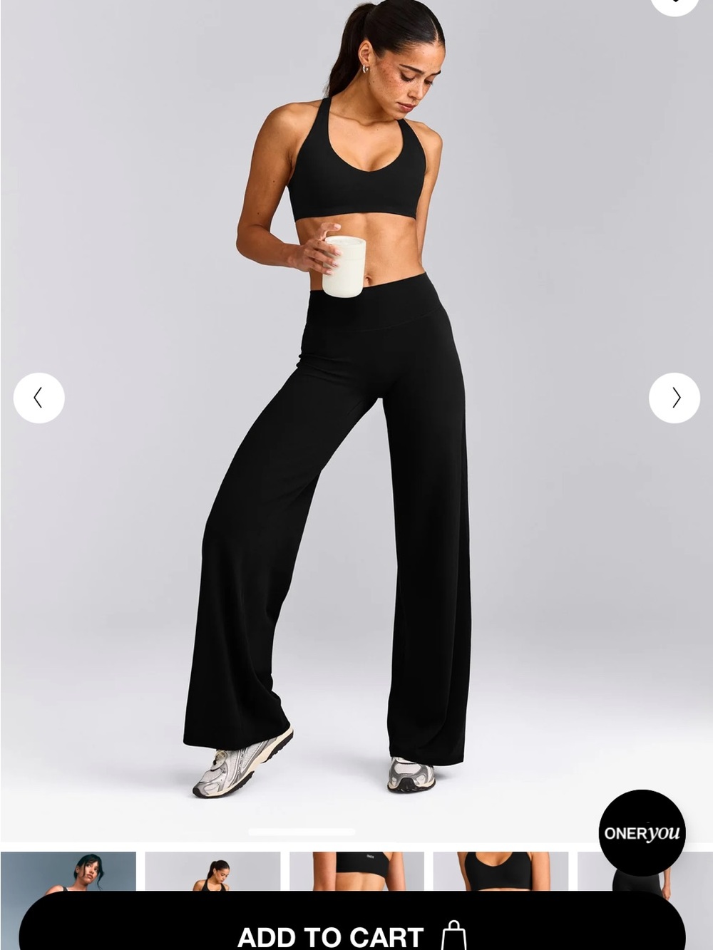 Oner Active SoftMotion Straight Leg Pant - Black, size small - Picture 2 of 6